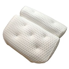 Bath Pillow 4D Air Mesh Spa Bathtub for Head Neck Rest Support Suction Tub Cushi