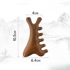Wide Tooth Gua Sha Massage Comb for Head Face Scalp and Body