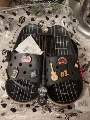 New w/ Bag Sz 7 US Men   9 US Women LUKE COMBS X CROCS CLASSIC BOOTLEGGER SLIDES