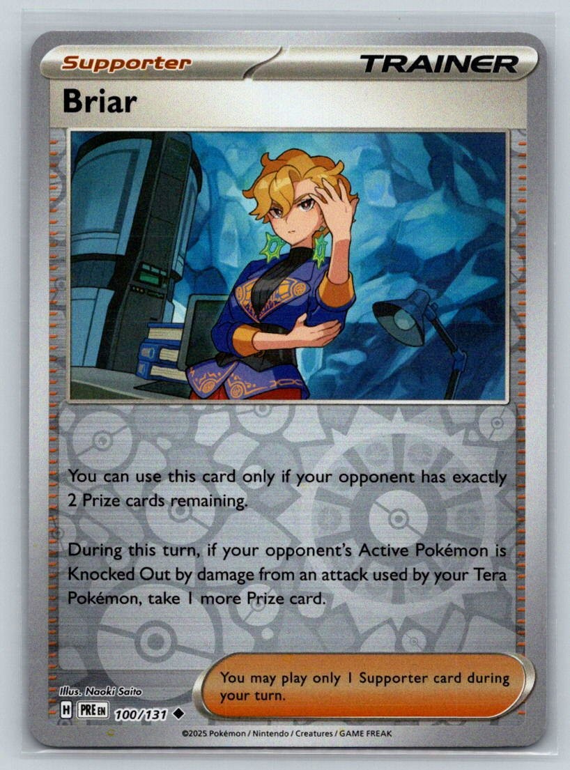 Briar Reverse Holo Uncommon SV: Prismatic Evolutions 100/131 NM