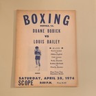 Duane Bobick vs Louis Bailey Boxing Program 1974 Norfolk VA Good Condition Rare — photo 1