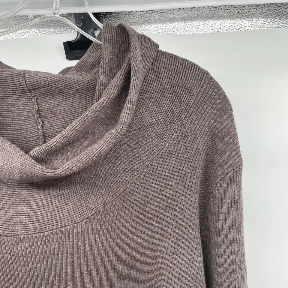 INC International Concepts Cowl Neck Sweater 3/4 Sleeve Stone Size 2X Pockets - Image 4 of 4