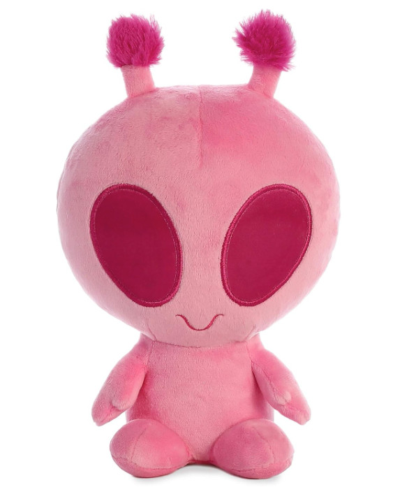 Solar Powered Light Up Alien Plush Toy - Pink