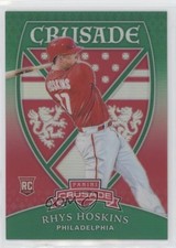 2018 Panini Chronicles Crusade Green Prizm 46/50 Rhys Hoskins #3 0sm9