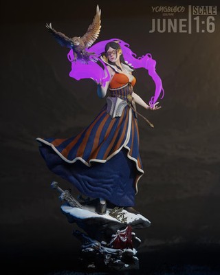 The Witcher 3 Philippa Eilhart fanart Statue 1/6 | Unpainted