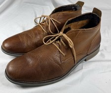 Cole Haan Brown Leather Chukka Ankle Boots Lace-Up Round Toe Men  s Casual Sz 13