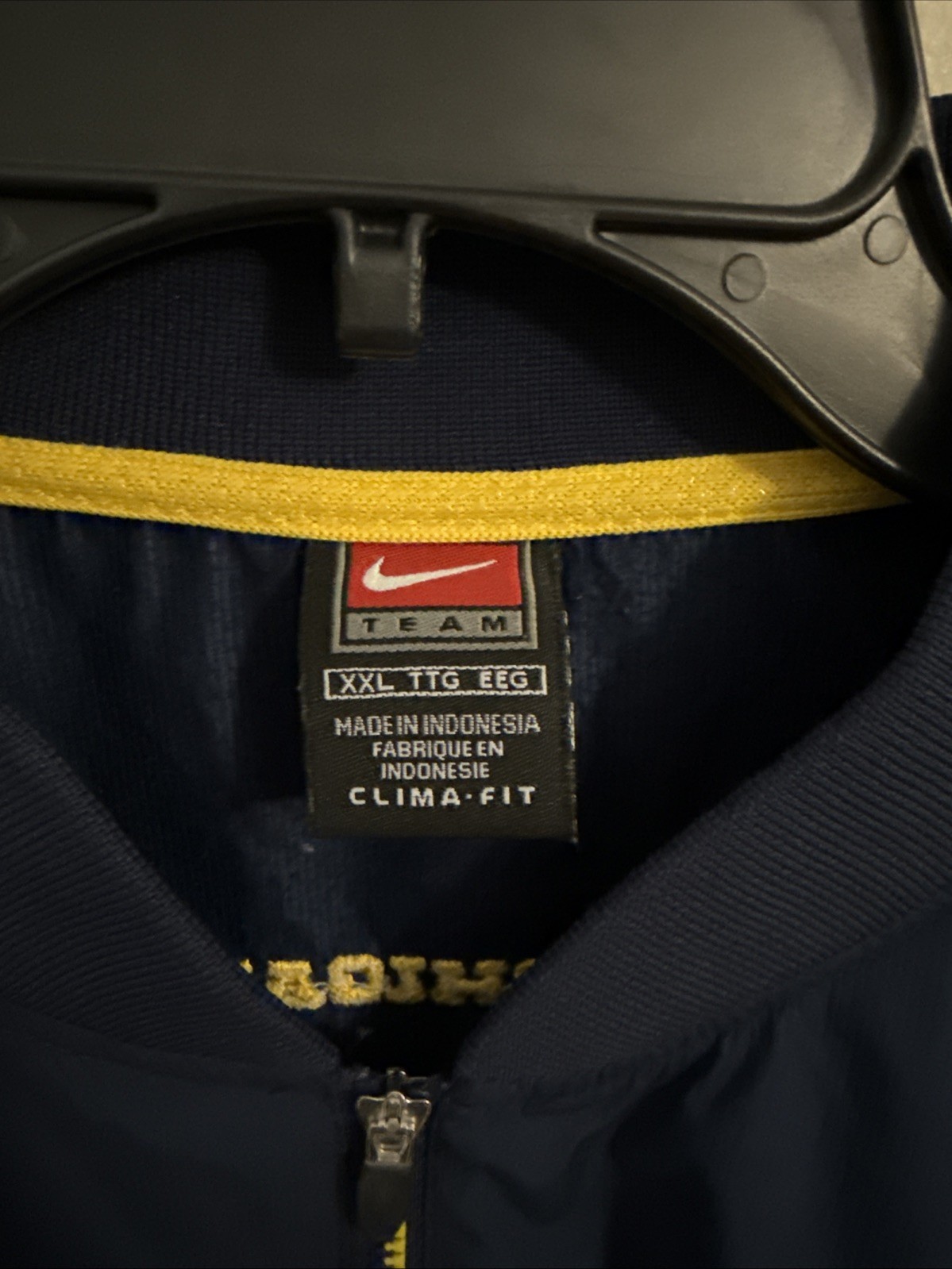 SACAI X NIKE Giacca a vento Michigan XXL marca Nike con bottoni cerniera 3 4