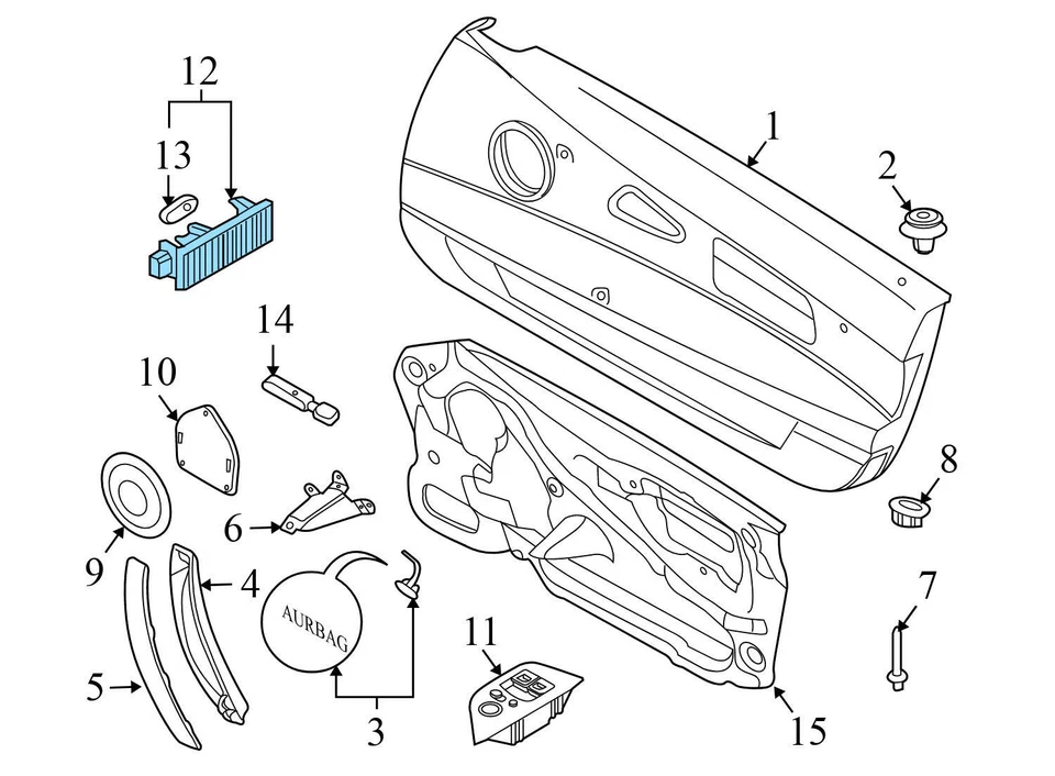BMW Z4 2003-2008 - Luz interior 6962009 Foto 3 de 4