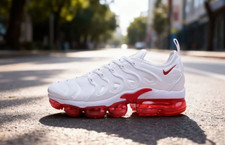 Nike Air VaporMax Plus 'White University Red' DH0279-100