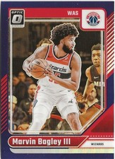 2024-25 Panini Donruss Optic Marvin Bagley III Purple Prizm SP Wizards