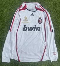 AC Mailand Adidas Langarm Weiß Auswärtstrikot 2006/07 CL Finale. Uk groß. KAKA.