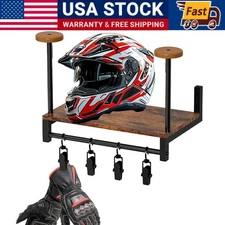 Motorcycle Helmet Rack Holder 1/2pcs Hook Jacket Bag Display Rack Wall Mount