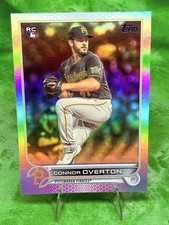 Connor Overton RC Rainbow Foil 2022 Topps #339 Pittsburg Pirates Rookie Card. rookie card picture