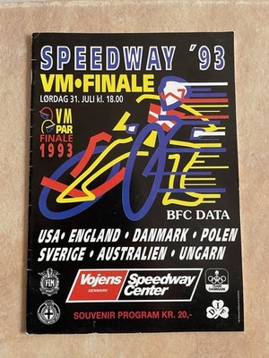 Programmheft Speedway WM Finale Vojens Dänemark 1993
