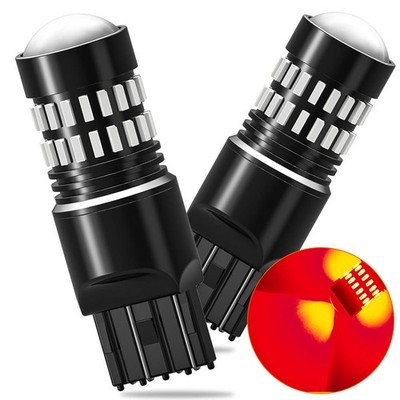 2X 7440 7443 Red Strobe Flash Brake Stop Light LED Bulbs Fit Honda Civic CR-V