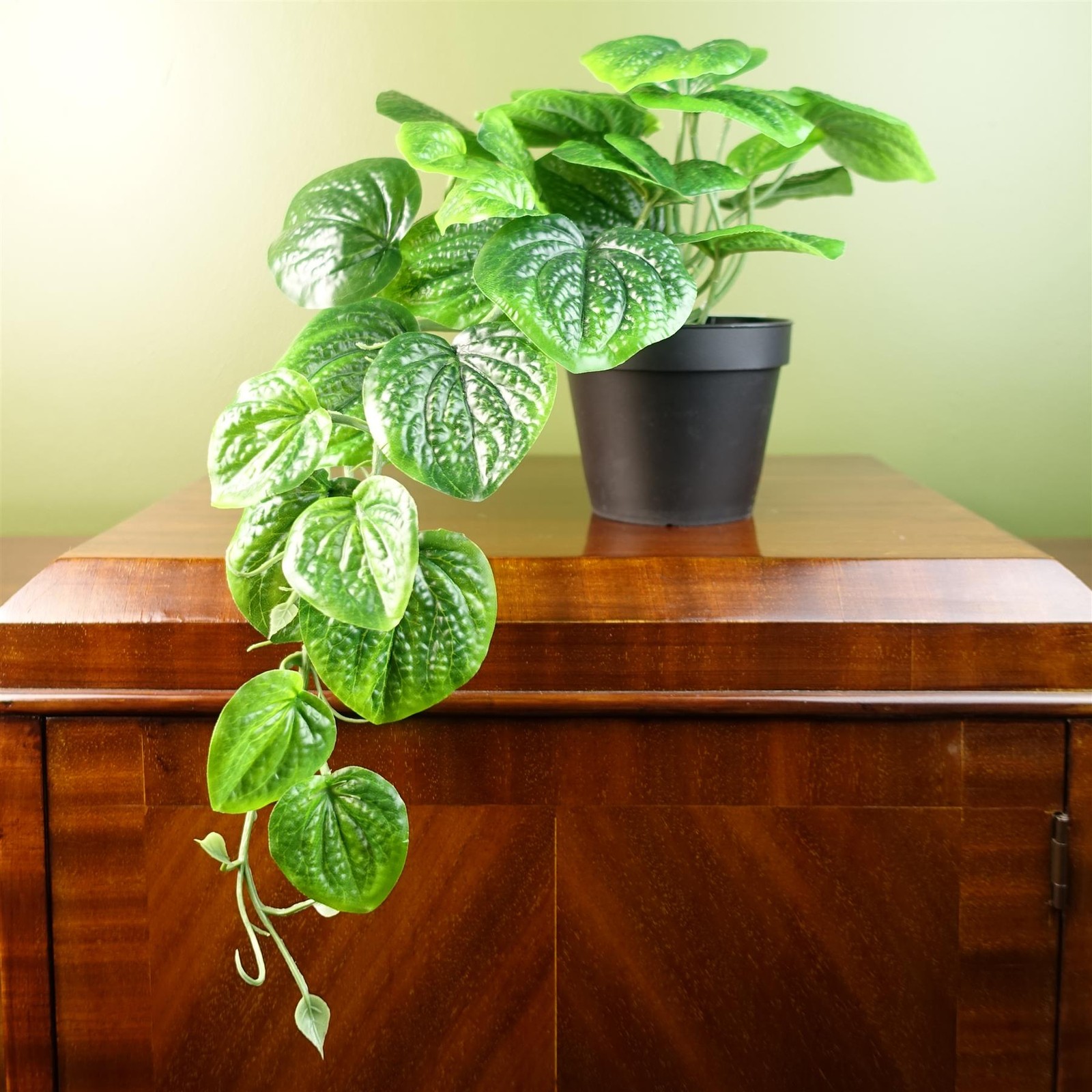 Artificial Foliage Plant 35cm Green Realistic Faux Indoor Home Office Decor