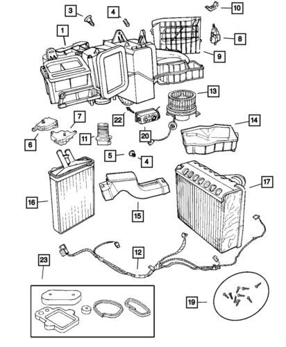 Resistencia de motor soplador delantero genuino Mopar 2001-2004 Chrysler Concorde 4885845AA Foto 4 de 4