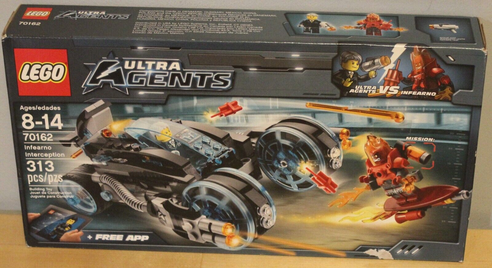 DAMAGED/NEW/SEALED LEGO 70162 Ultra Agents Infearno Interception 2014