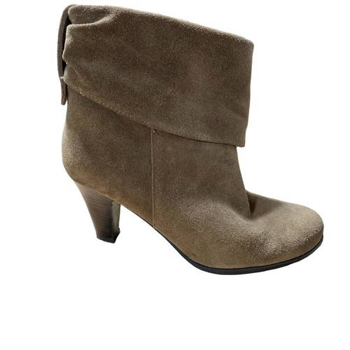 Botines BCBGeneration Gamuza Plegable Beige Neutro Tacón Talla 8 1/2 - Imagen 2 de 6