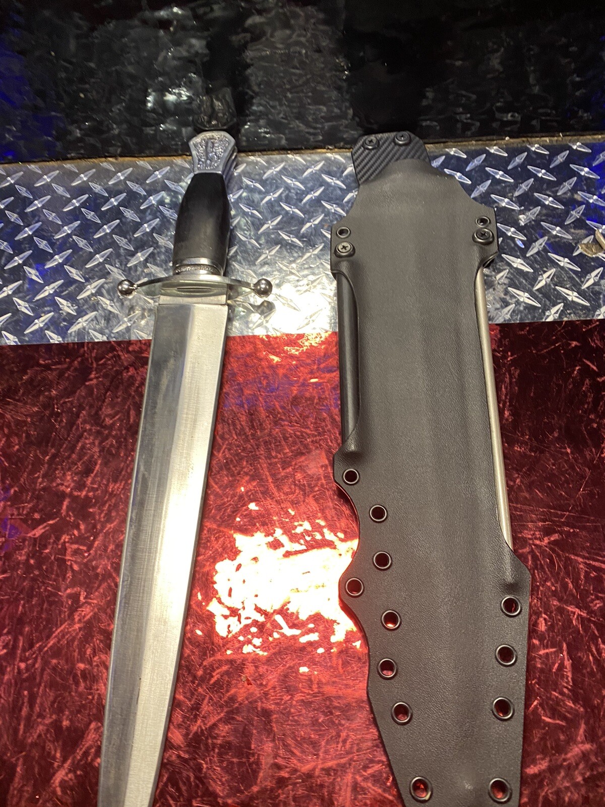 ColdSteel Arkansas Toothpick Dangler Kydex /Ferro rodSheath(Knife Not