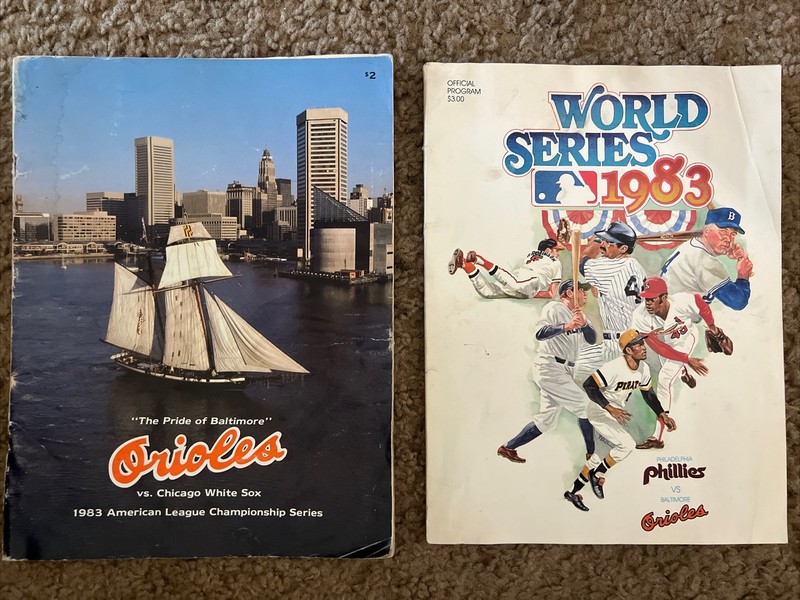 1983 WORLD Series Program ORIOLES vs PHILLIES 104 Pages + Bonus “Pride of Balto”