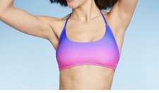 Women  s Wild Fable Scoop Neck Bikini Bralette Top Purple XL NWT