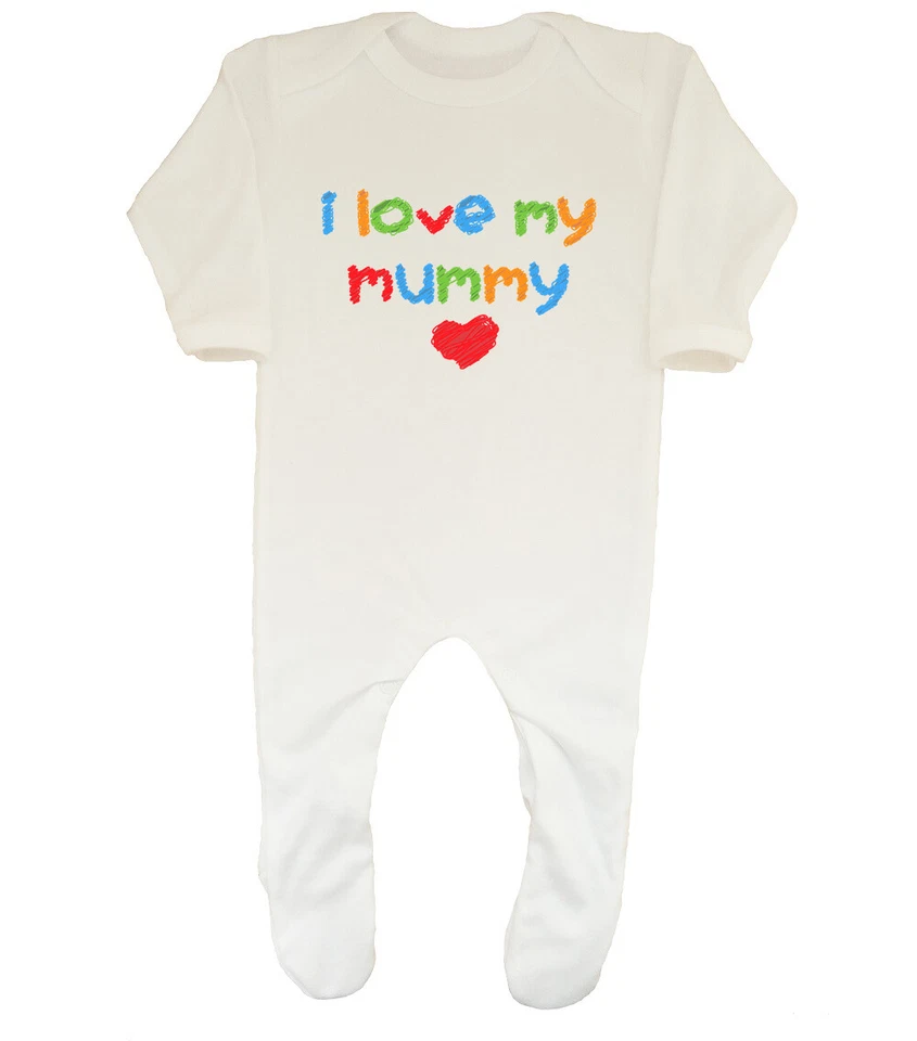 BABY ORIGINALS I Love my Mummy Cute Boys Girls Baby Grow Sleepsuit