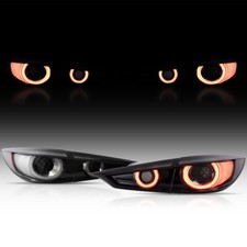 Led Tail Lights For Mazda 3 Axela Led Bar Halo Lights Drl Sequential Lamps 14-18