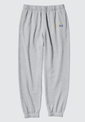 KAWS x Uniqlo x Andy Warhol Graphic Sweatpants Gray XL BRAND NEW