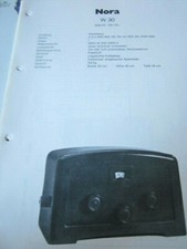 Schema elettrico Radio Nora W 30 1932/33