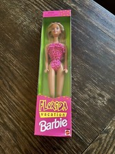 Vintage Florida Barbie 1998 NRFB Pink Halter Bikini Blonde 20535 Summer Mattel