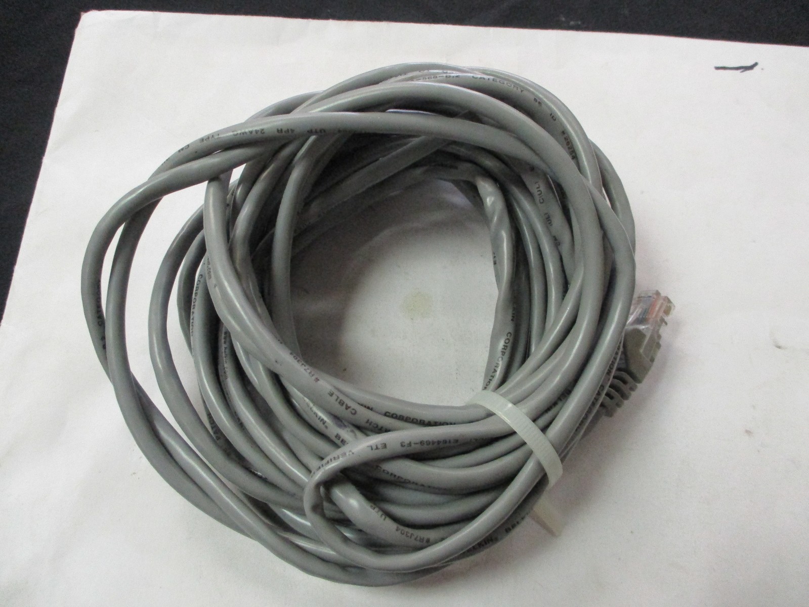 Belkin Corporation E164469F3 Used Patch Cable (24 AWG, Type CM) CAT 5