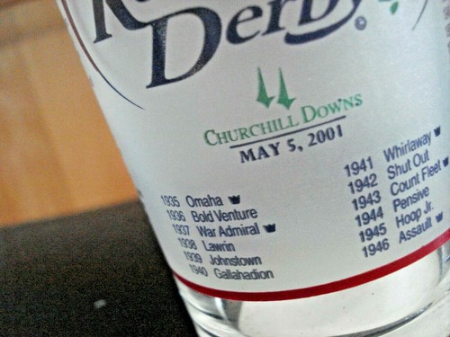 2001 127th Kentucky Derby Mint Julep Beverage Glass Winner Was Monarchos - Picture 3 of 6