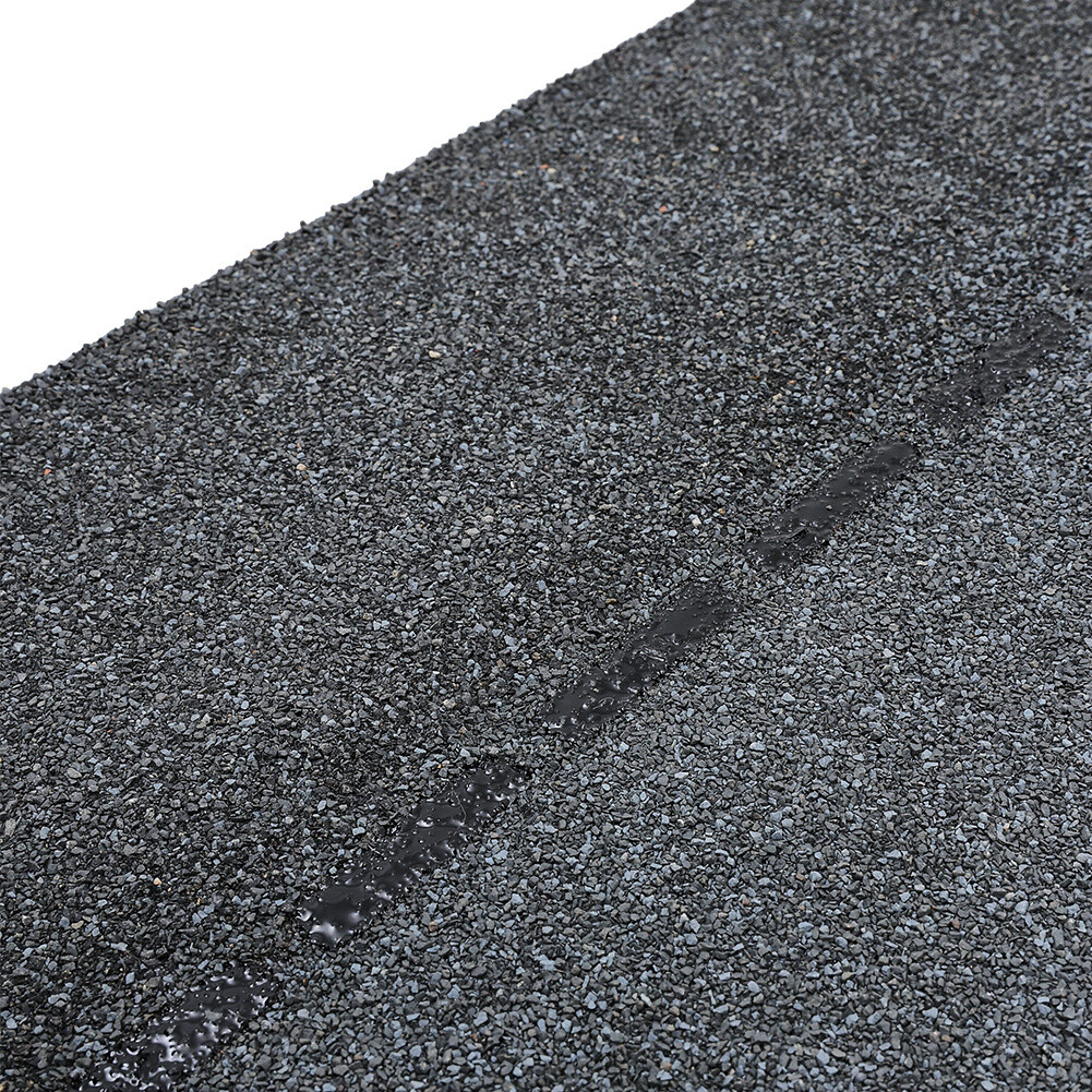 18 Pcs Grey Asphalt Roof Felt Roofing Shingles Tiles Shed Log Cabin