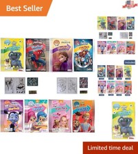Bulk Coloring Books and Crayon Set - 30 Grab  Go Play Packs for Boys and Girls