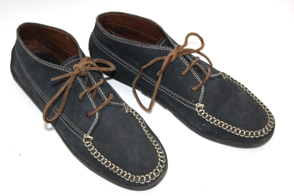 Zapatos Para Hombre TOD'S Talla 7.5 Europa 40 De Ante Azul Cuero S8888 - Imagen 1 de 4