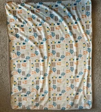 Chick Pea Baby Plush Blanket Woodland Animals Fox Bear Bird