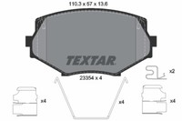 Textar 2335404 Bremsbelagsatz, Scheibenbremse FüR Eunos, Mazda