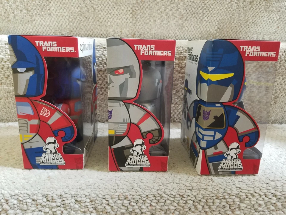 HASBRO 2008 MIGHTY MUGGS - TRANSFORMERS MEGATRON, OPTIMUS PRIME & SOUNDWAVE! NEW - Image 4 of 4