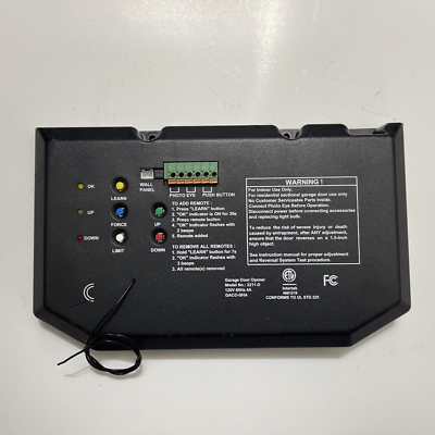 Guardian Circuit Board End Panel 2211-D Garage Door Opener 28D200