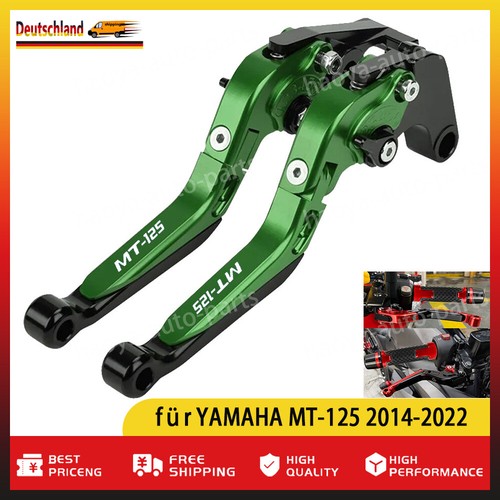 Palanca de embrague de freno extensible plegable para YAMAHA MT-125 2014-2022 NUEVO - Imagen 6 de 13