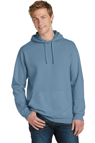 Port & Company Mens Long Sleeve Garment-Dyed Pullover Hooded Sweatshirt PC098H - Picture 8 of 11