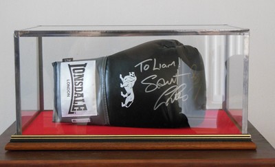 boxing glove glass case