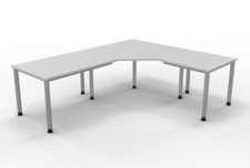 Schreibtischkombination 240 x 200 cm Winkelschreibtisch L-Form Schreibtisch 