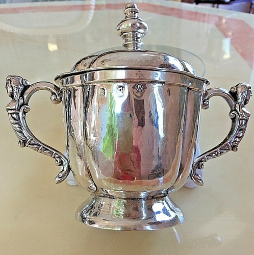 ANTIQUE XVIII CENTURY ENGLAND STERLING SILVER PORRINGER & SUGAR & SAUCE BOWL - Picture 9 of 9