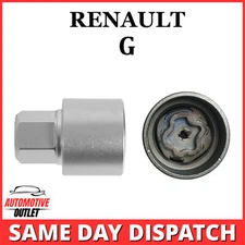 LOCKING WHEEL MASTER SECURITY NUT BOLT REMOVER KEY SOCKET G FOR RENAULT