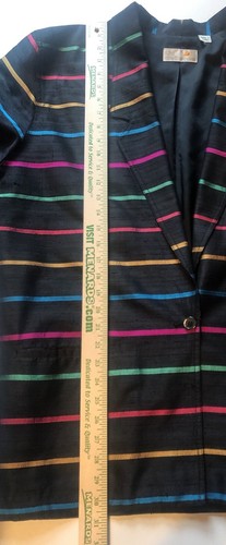Set top serbatoio vintage 100% seta Liz Claiborne taglia 14 16 reversibile - Foto 5 di 10
