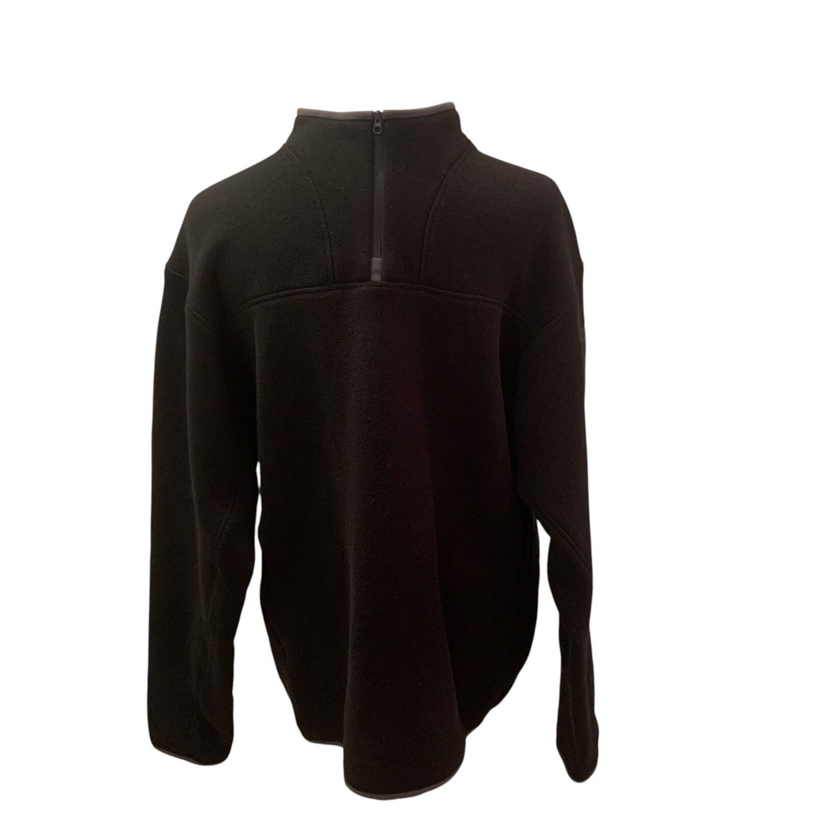 ARC'TERYX Arcteryx Covert 1 4 Zip Pullover in Pile Uomo Large Canada Nero