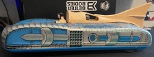 Vintage 1960s Interkozmosz Hungarian Litho Tin Battery Space Car Rocket Ship