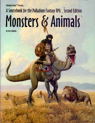 JDR RPG ROLEPLAYING GAME / PALLADIUM MONSTERS & ANIMALS SECOND EDITION